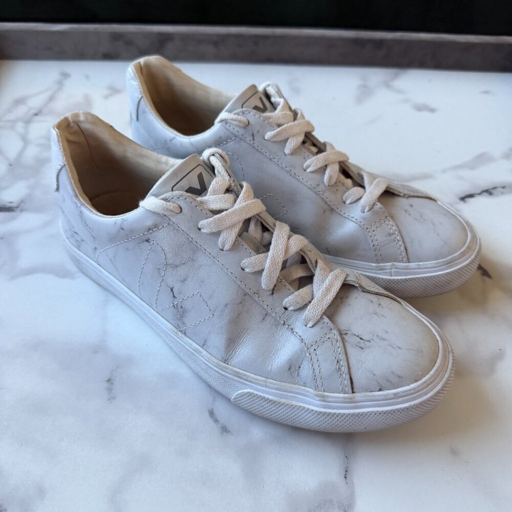 Veja x Diapers and Milk Marble Esplar Leather Sneakers US 7 - Picture 2 of 9